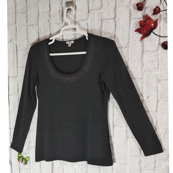 Cache Round Neck Knit‎ Top - Picture 2 of 6